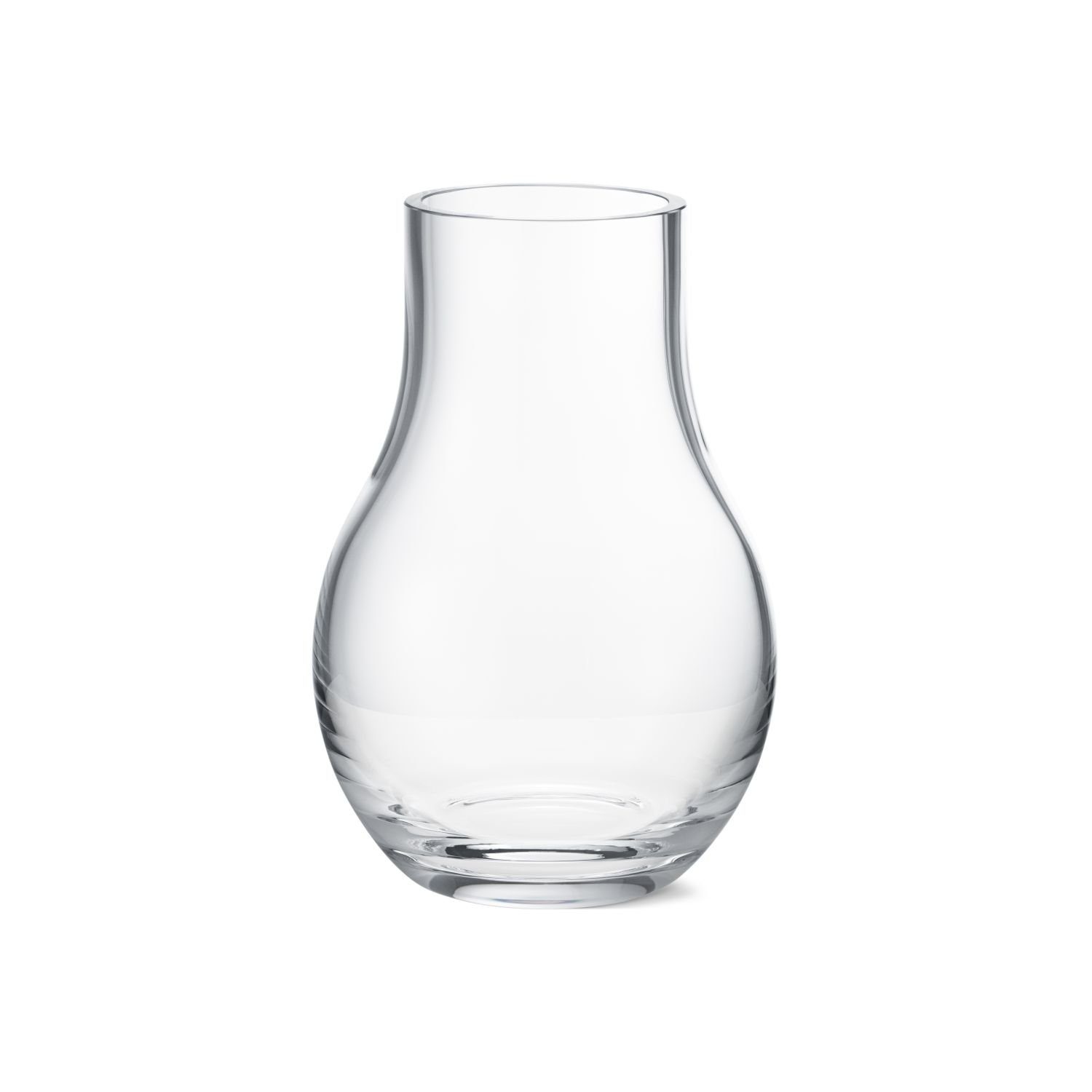 Georg Jensen Dekovase Cafu Glas Transparent Klein