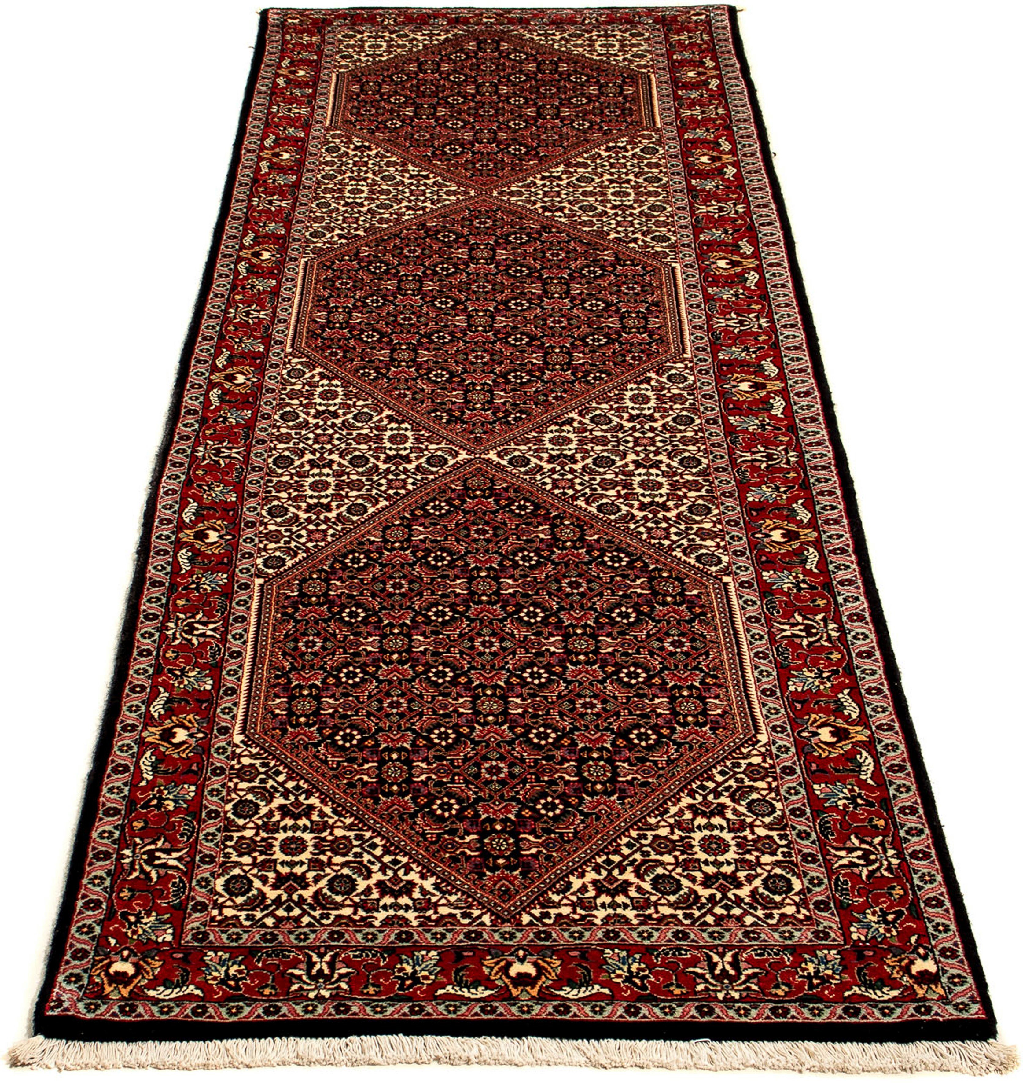 Orientteppich Perser - Bidjar - 300 x 82 cm - mehrfarbig, morgenland, rechteckig, Höhe: 15 mm, Wohnzimmer, Handgeknüpft, Einzelstück mit Zertifikat