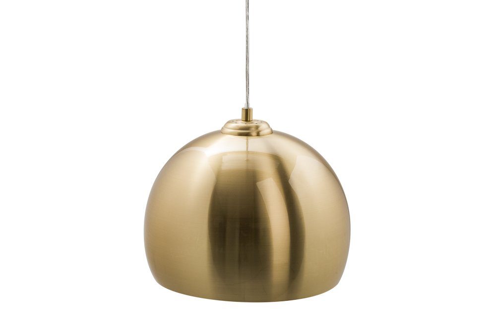 Esszimmer Wohnzimmer Hängeleuchte Leuchtmittel, GOLDEN · · gold, · Kugel Metall ohne BALL · riess-ambiente Modern 30cm