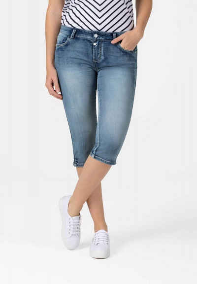 TIMEZONE Caprihose Capri Denim Джинсы Шорты Kurze Bermuda Tight AleenaTZ 3/4 5548 in Blau