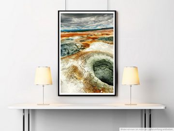 Sinus Art Poster 90x60cm Poster Geothermische Gegend Hverir Island