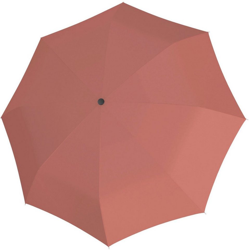 doppler® Taschenregenschirm Smart fold uni, black, Falten- und  knitterfreies Schirmdach; Automatisches Öffnen und Schließen