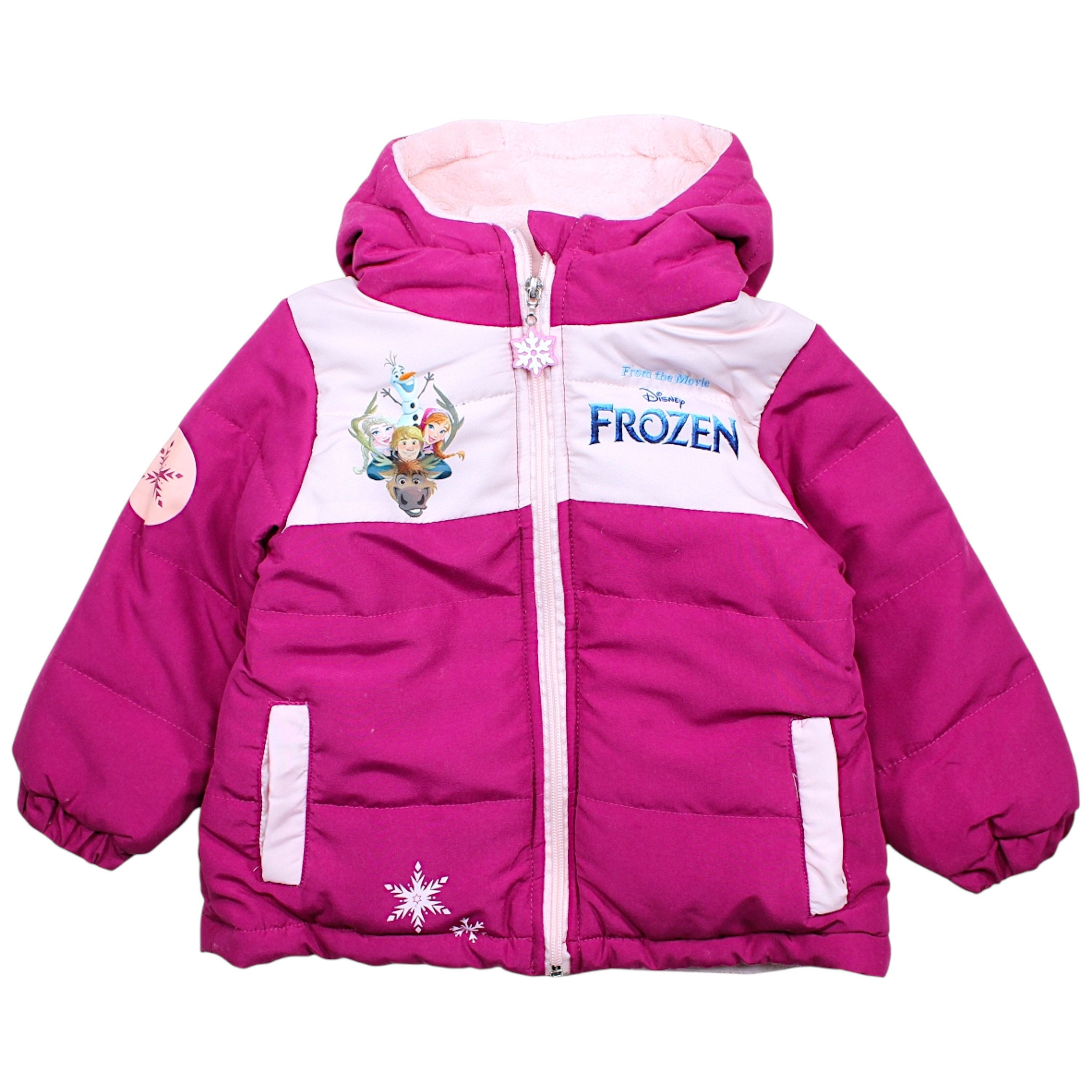Disney Frozen Winterjacke Elsa, Anna, Kristoff & Olaf Mädchenjacke mit Kapuze & Fleece Futter Розмір 92 - 128 cm