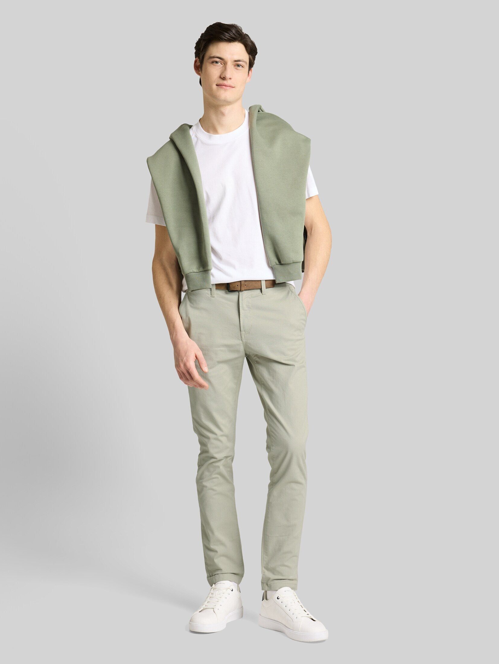 TOM TAILOR Denim Chinohose Hosen & Chino TTSLIM Chino Hose mit Gürtel – Bild 2 von 5