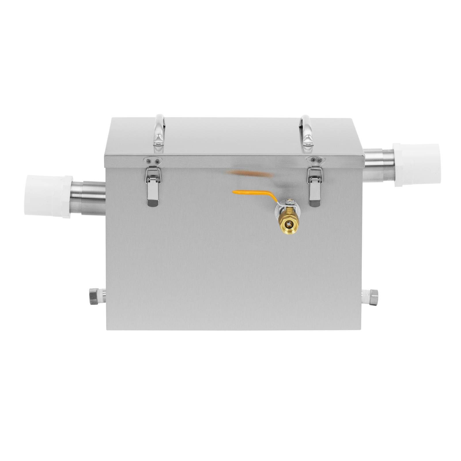 Royal Catering Fetttrennkanne Fettabscheider 21 l Edelstahl Ölabscheider Fettseparator Ablasshahn, Edelstahl (304)