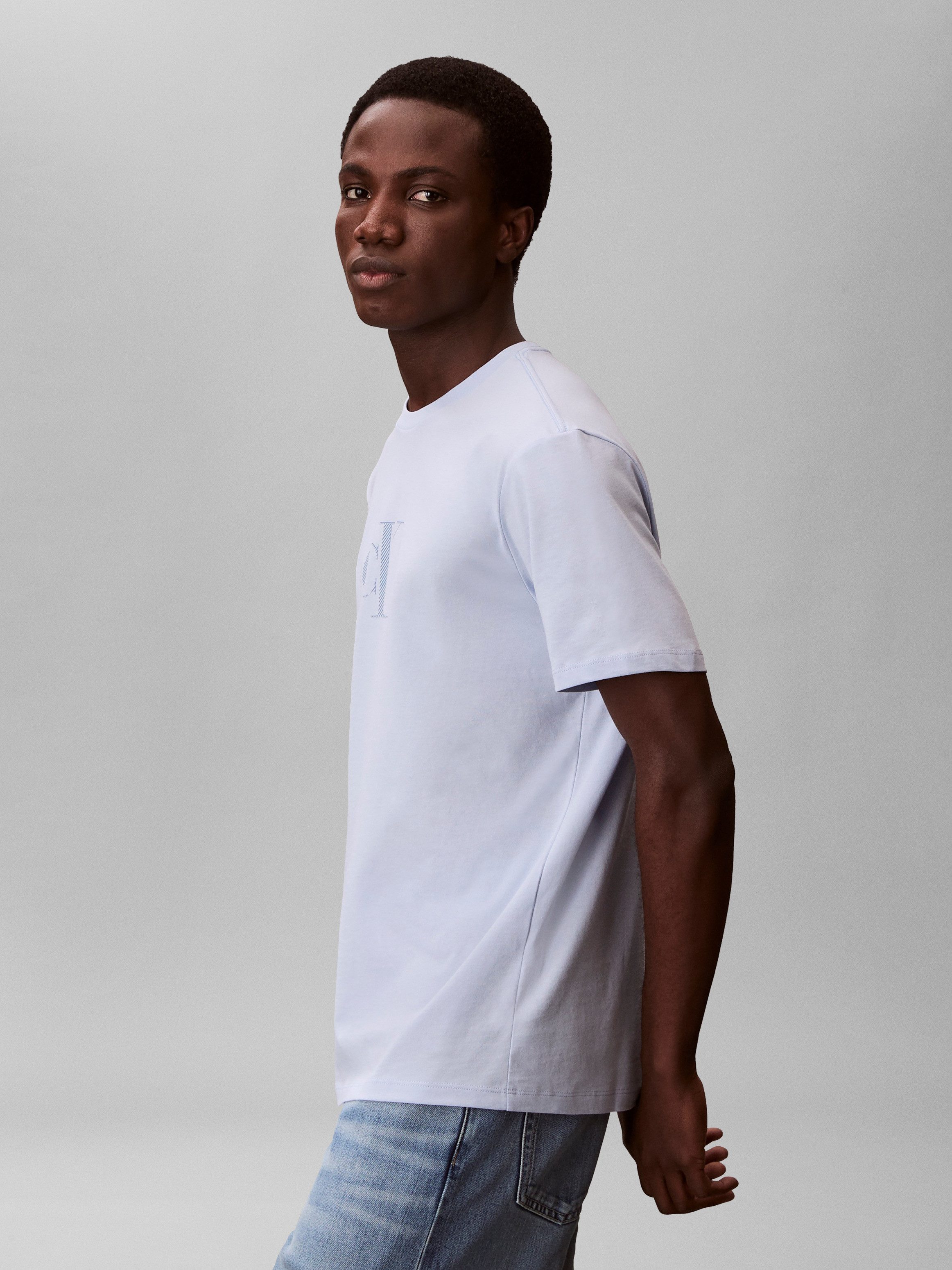 Calvin Klein Jeans T-Shirt Rundhalsausschnitt, Regular Fit, großer Rückendruck