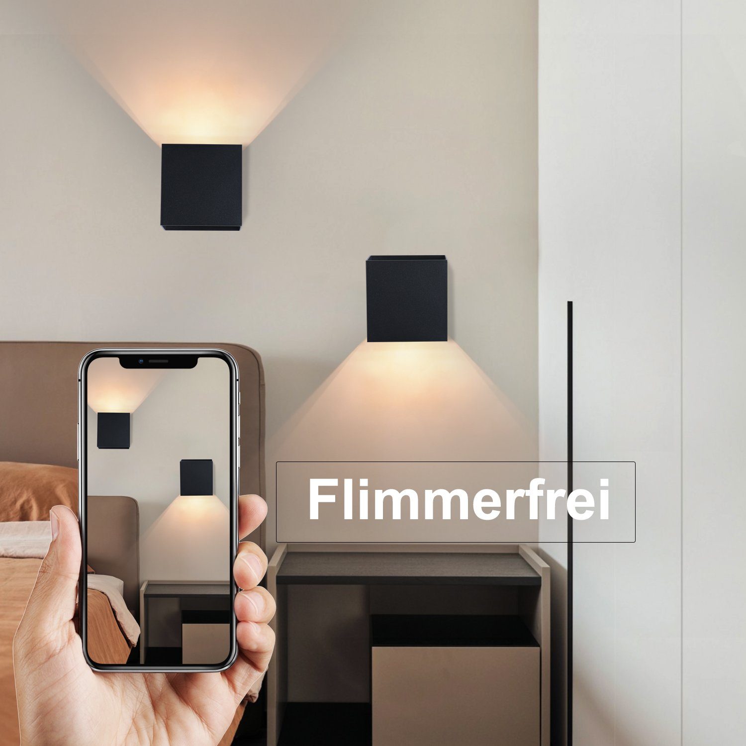 ZMH Außen-Wandleuchte IP65 Wasserdicht Auf und günstig online kaufen