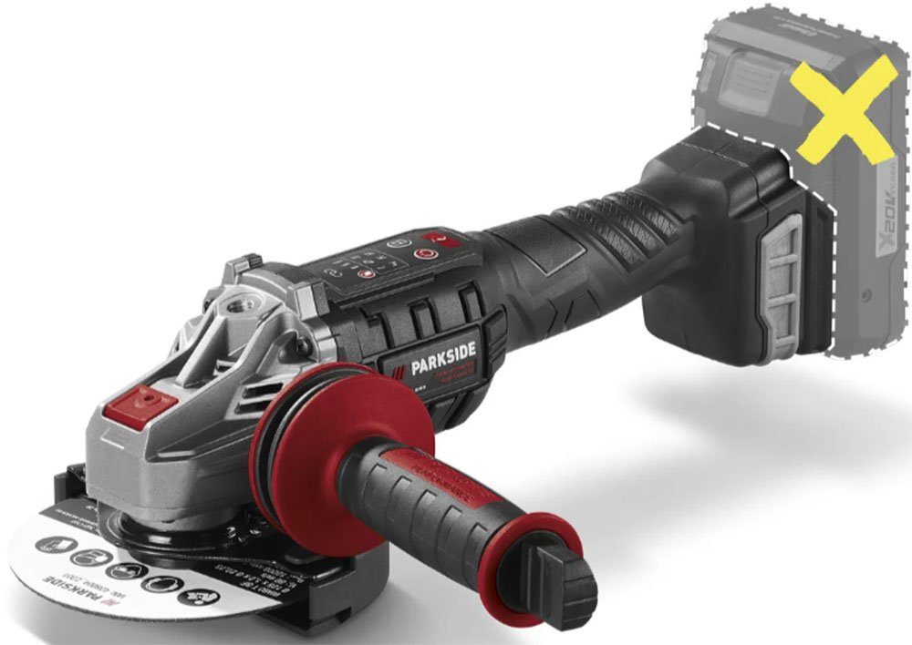 PARKSIDE PERFORMANCE® AkkuWinkelschleifer 20 V »PWSAP 20Li E6«, ohne