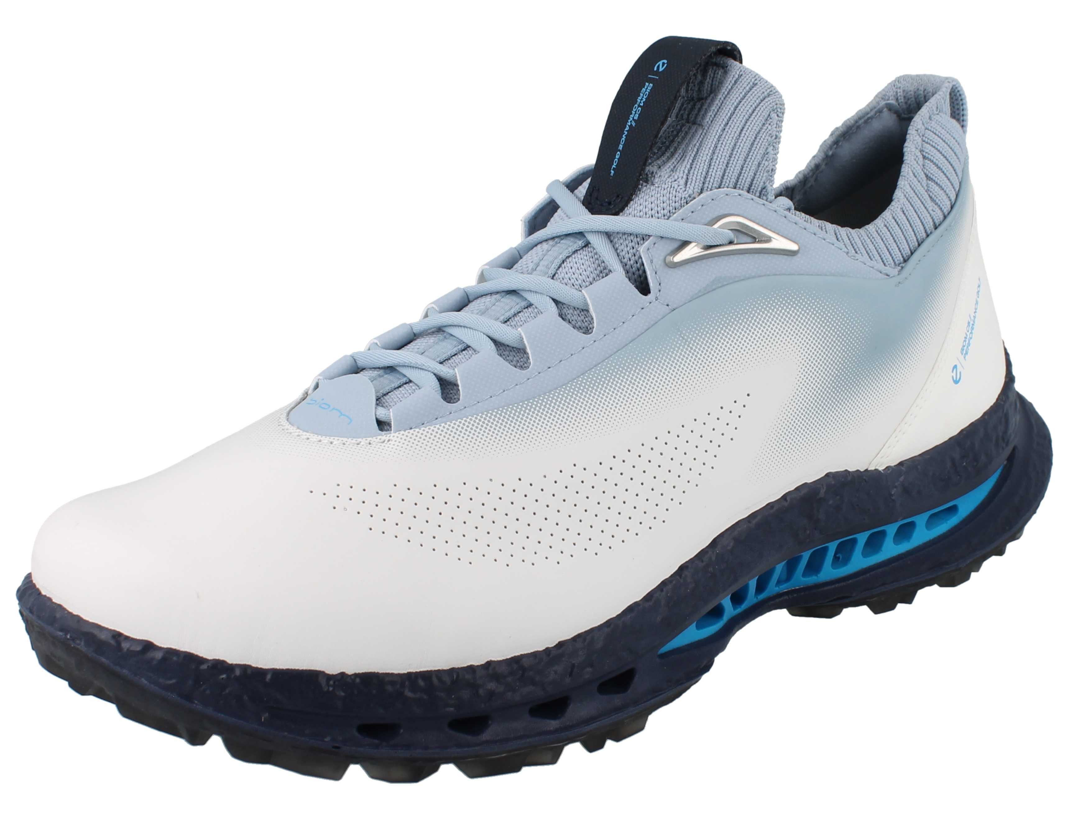 Ecco ECCO Biom C5 Herren Golfschuhe weiss blau Glattleder - Größe: 45 Golfschuh Wasserdicht