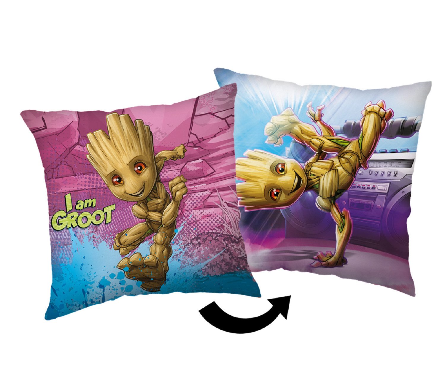 Jerry Fabrics Декоративні подушки Marvel Groot Kuschelkissen Декоративні подушки 40 x 40 cm