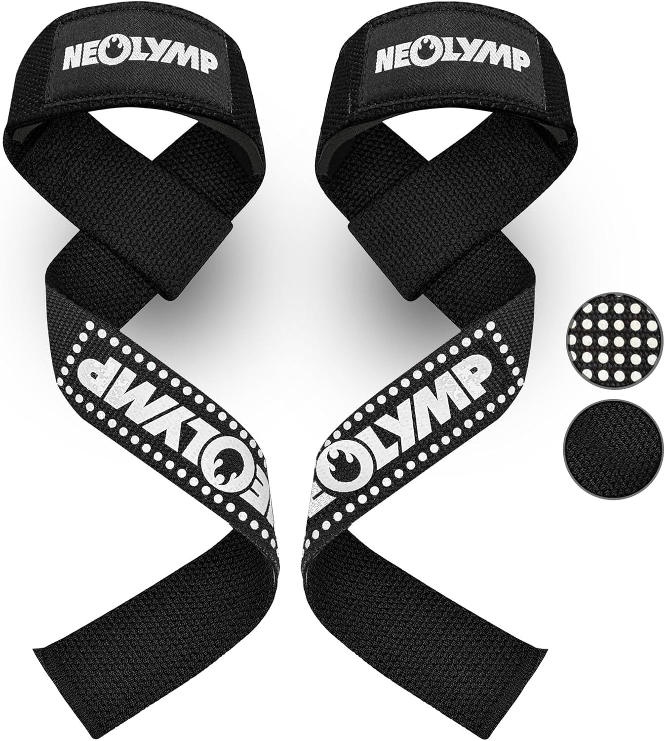 NEOLYMP Zughilfe Krafttraining - Optimale Unterarm-Entlastung - Lifting Straps (Set, Griffhilfen Kraftsport - Fitness Zubehör & Gym Zubehör - Zughilfen), Zughilfen Krafttraining - Ideal für Kreuzheben, Klimmzüge - Wrist Wrap