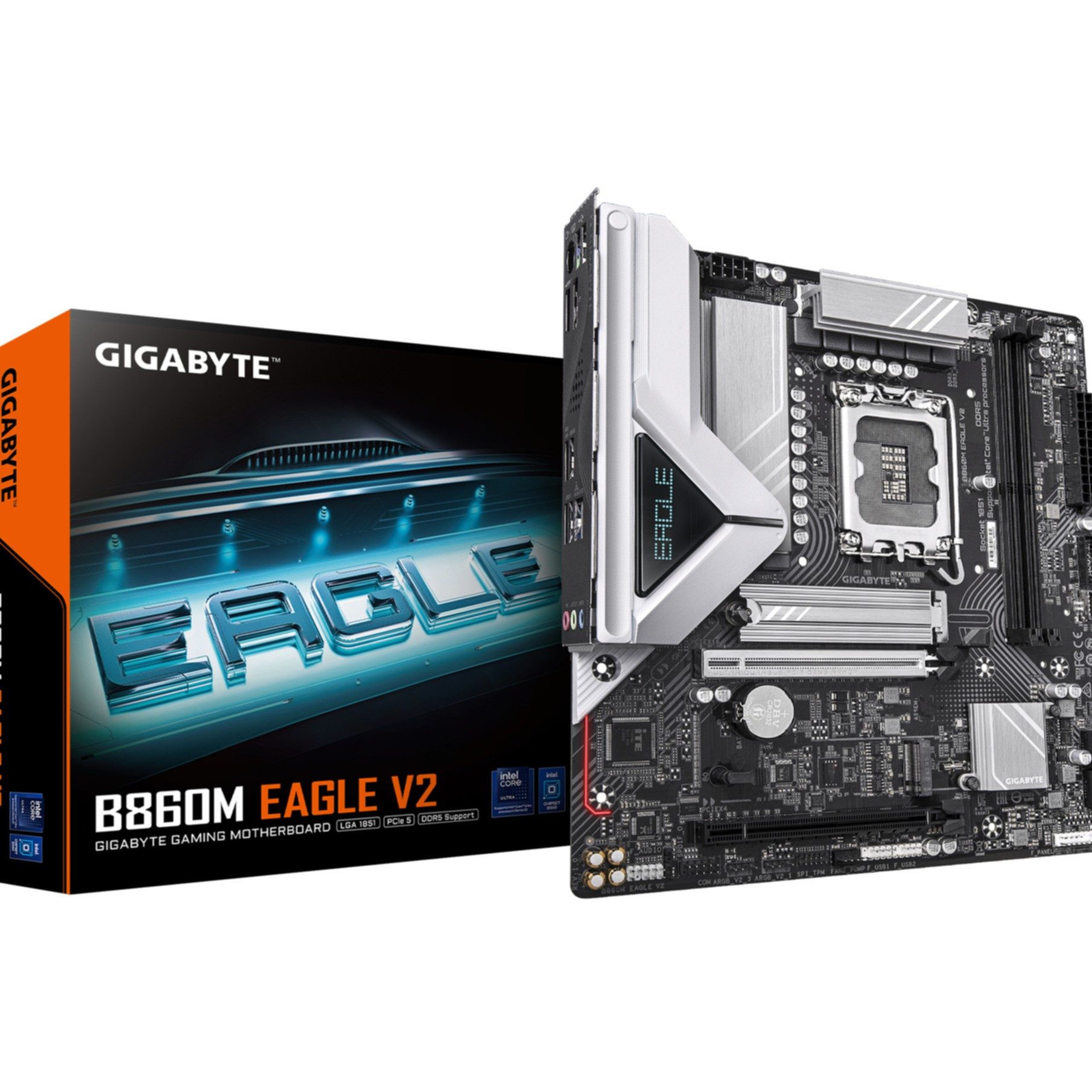 B860M EAGLE V2 Mainboard – Intel Core Ultra Serie Prozessoren, 6+1+2 P Mainboard