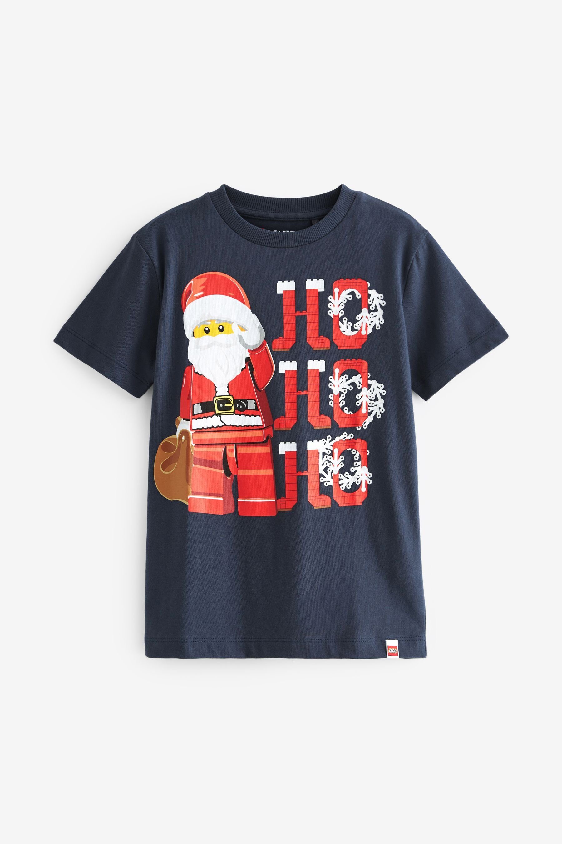 T-Shirt (1-tlg) Blue Lego T-Shirt Navy Weihnachtliches Next