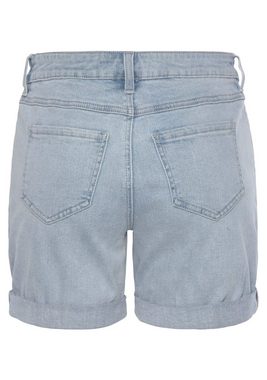 Vivance Jeansshorts mit dezenter Waschung, Bermudas zum Krempeln, kurze Hose mit Stretch