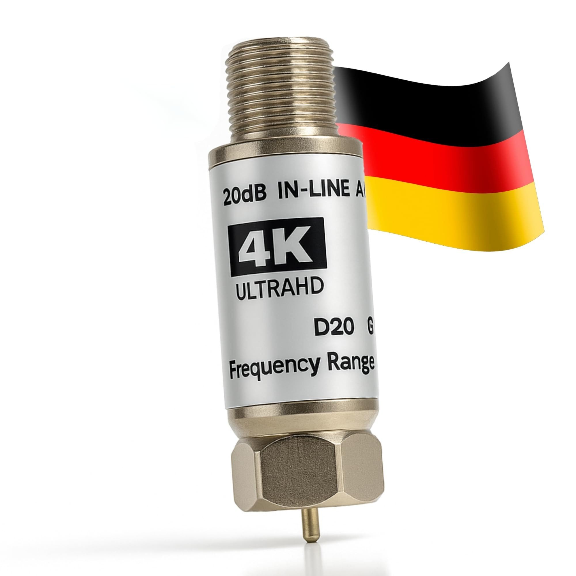TronicXL Mini Sat Verstärker Inline 20dB Verstärkung TV Fernsehen Satellit Leistungsverstärker (Anzahl Kanäle: 1, satellitenschüssel lnb Signalverstärker)