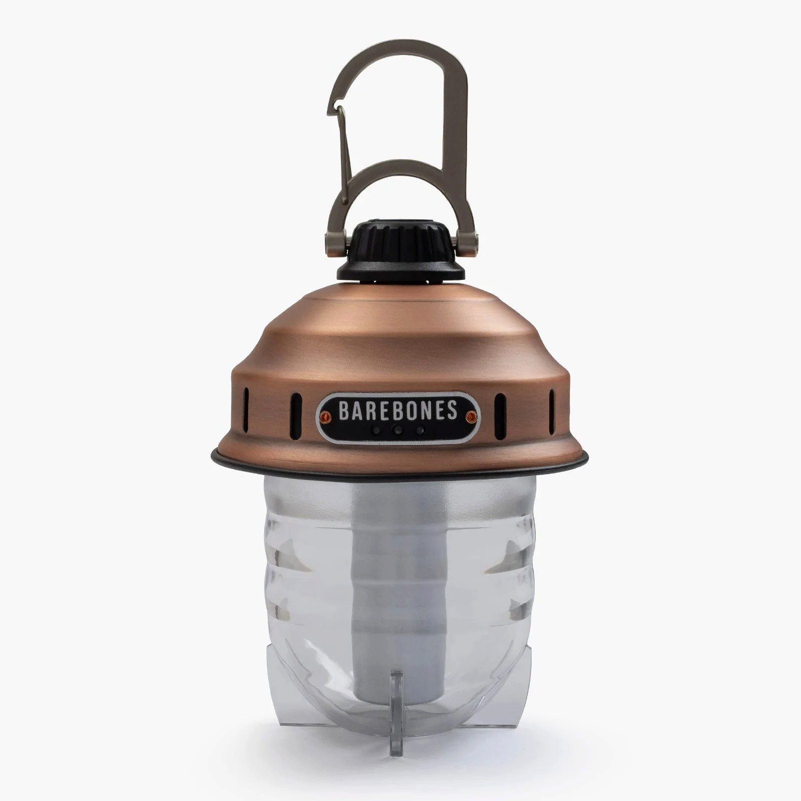 Barebones Laterne Camping Laterne Beacon Light Retro Lampe, Dimmbar Stahl USB Akku LED