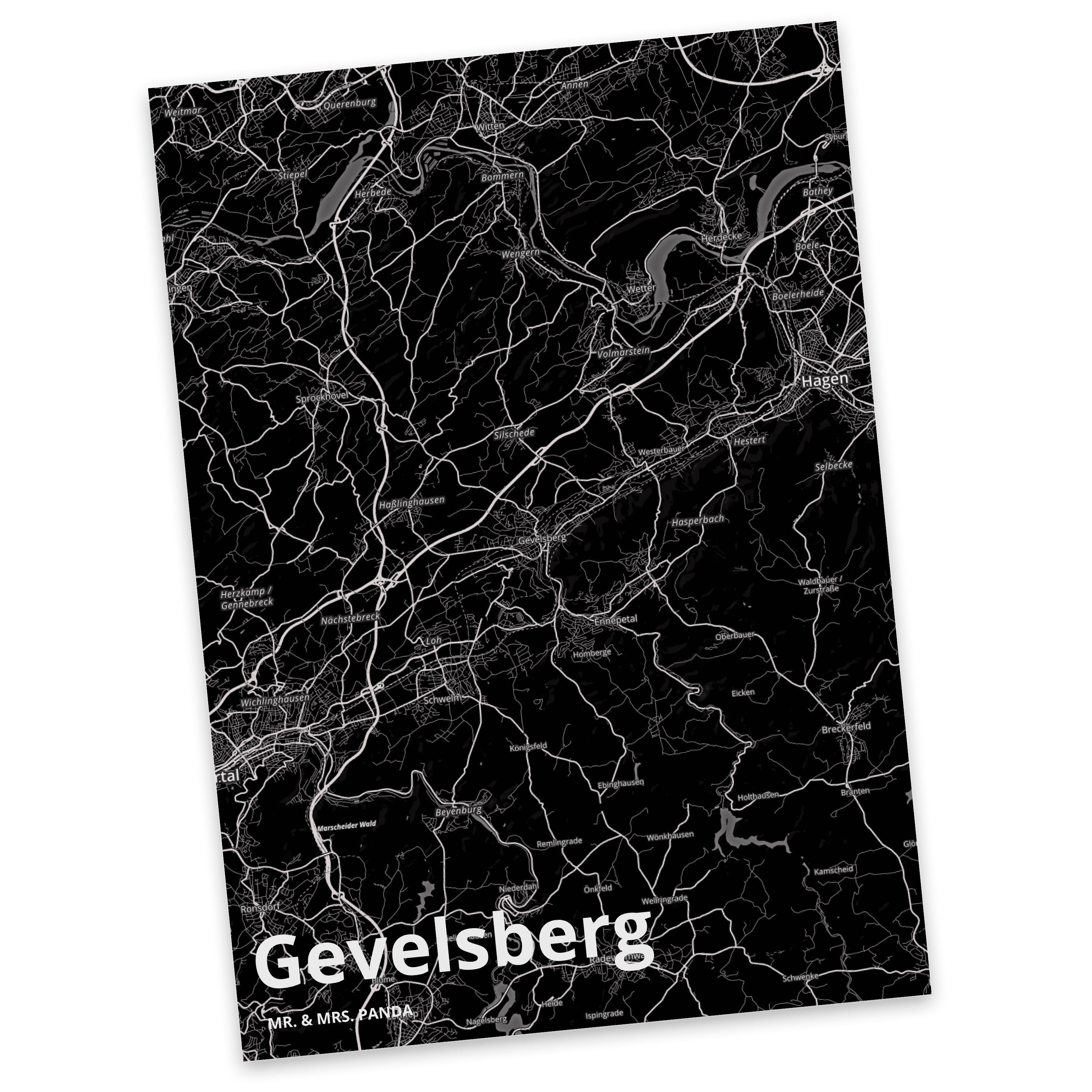 Einladungskarte, Postkarte Mr. Geschenkkarte, Geschenk, Panda Grußkar & Gevelsberg Stadt, - Mrs.
