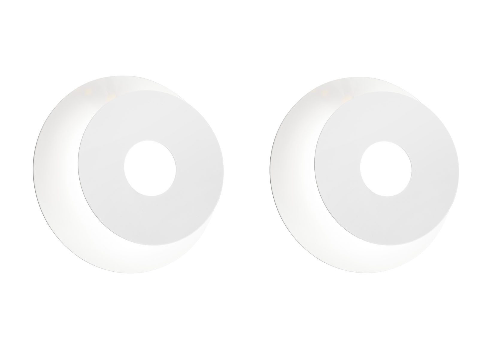 FISCHER & HONSEL LED Wandleuchte, schwenkbar, LED fest integriert, Warmweiß, 2er SET Weiß für indirekte-s Licht & Wandbeleuchtung innen ausgefallen