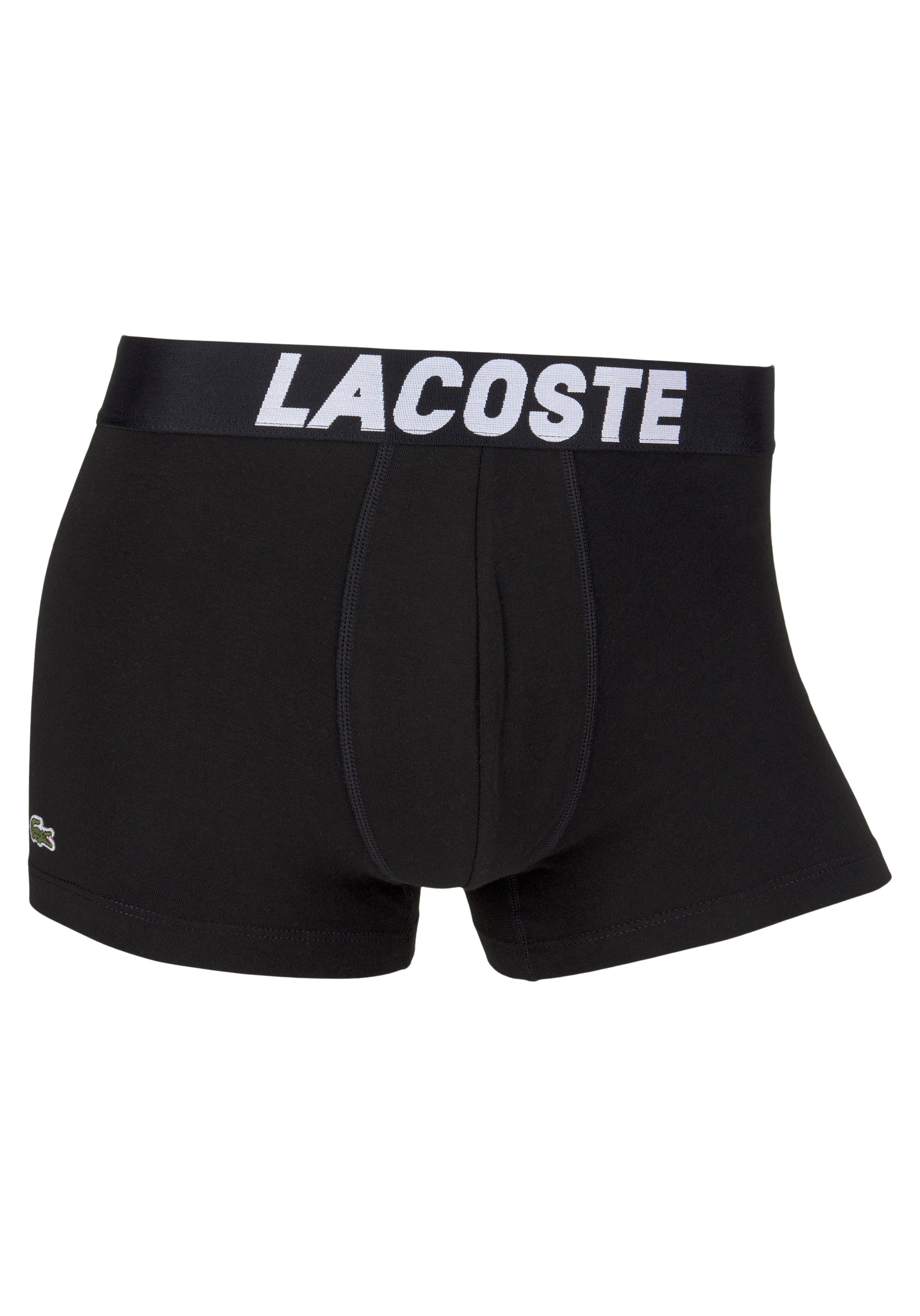 Lacoste Trunk eng Boxershorts Lacoste (Packung, Herren 3er-Pack) aus Premium 3er-Pack Stretch-Baumwolle im