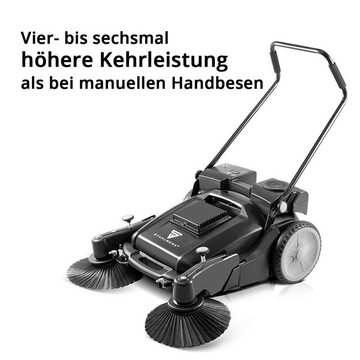 STAHLWERK Handkehrmaschine Akku Kehrmaschine SLW-55 ST mit 1000 mm Kehrbreite, 100 cm Arbeitsbreite, (Packung, 1-St)