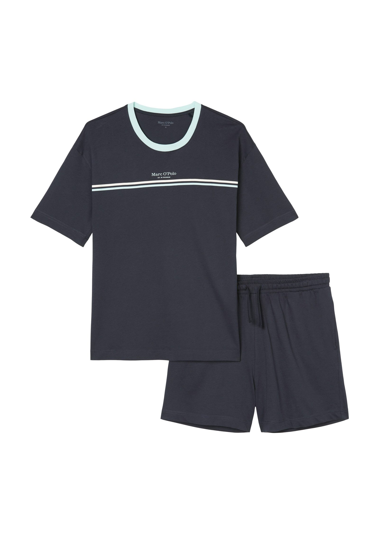 Marc O'Polo Shorty Mix & Match Cotton (2 tlg) mit T-Shirt und Shorts