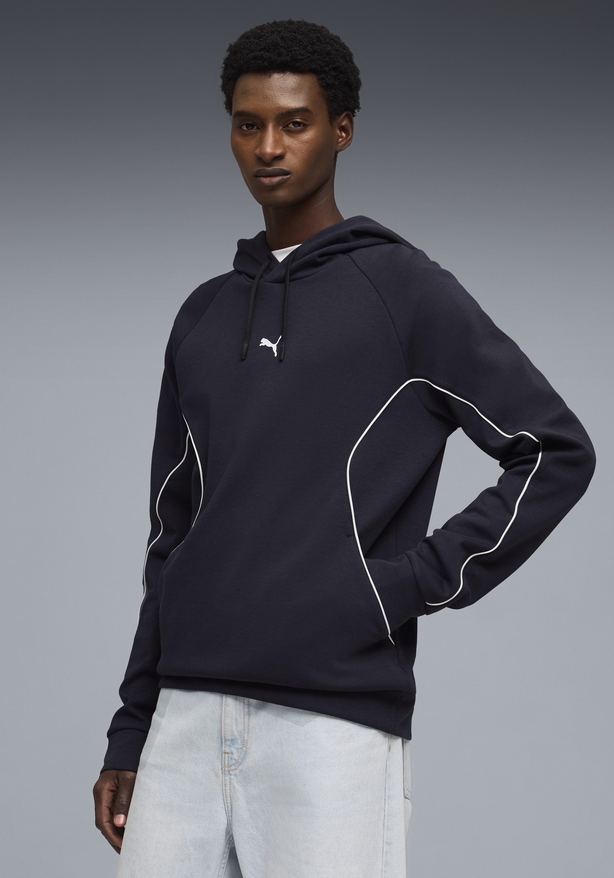 PUMA Kapuzensweatshirt SPORT HOODIE DK Regular Fit, mit Kapuze, mit Kängurutasche