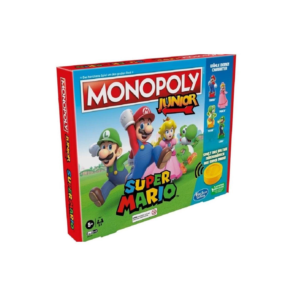 Hasbro Spiel, Familienspiel HASD1025 - Monopoly Junior Super Mario Edition,..., Strategiespiel
