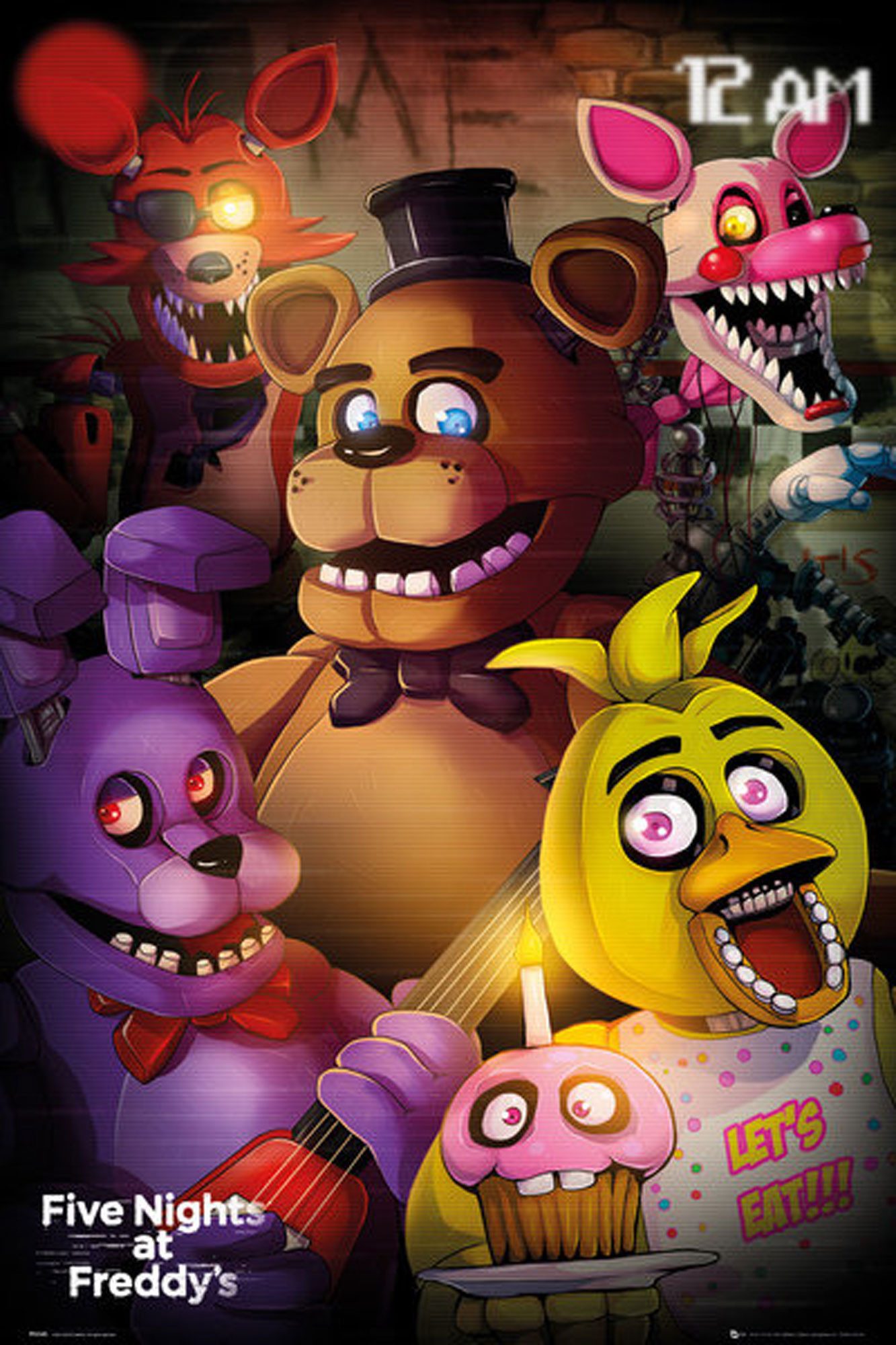 Poster Five Nights At Freddys - Poster - Group + Zusatzartikel günstig online kaufen