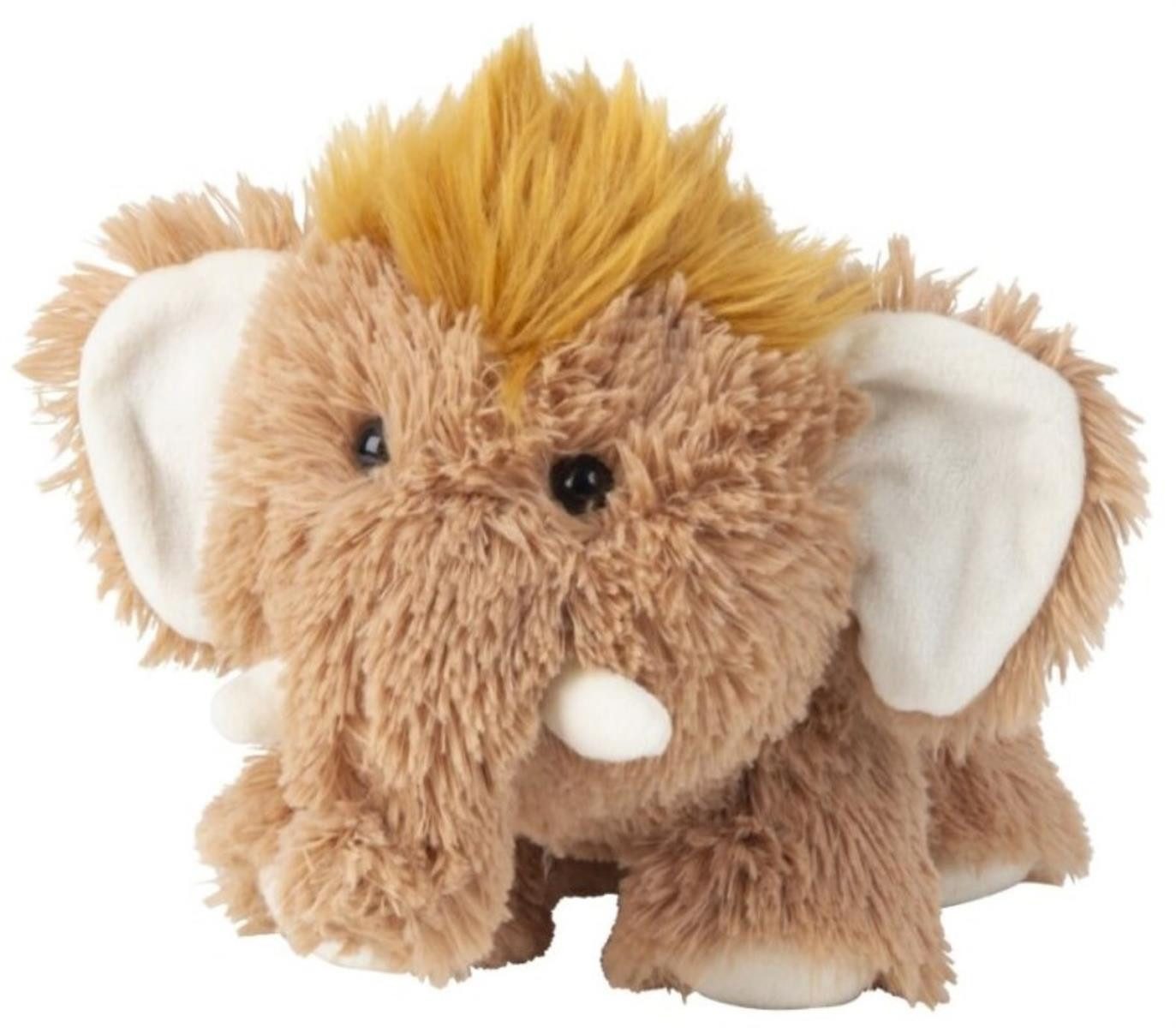 Geschenkestadl Kuscheltier Mammut Kuscheltier 20 cm – weiches Plüschtier mit zotteligem Fell (Plüschtier), Knopfaugen, Stoßzähne
