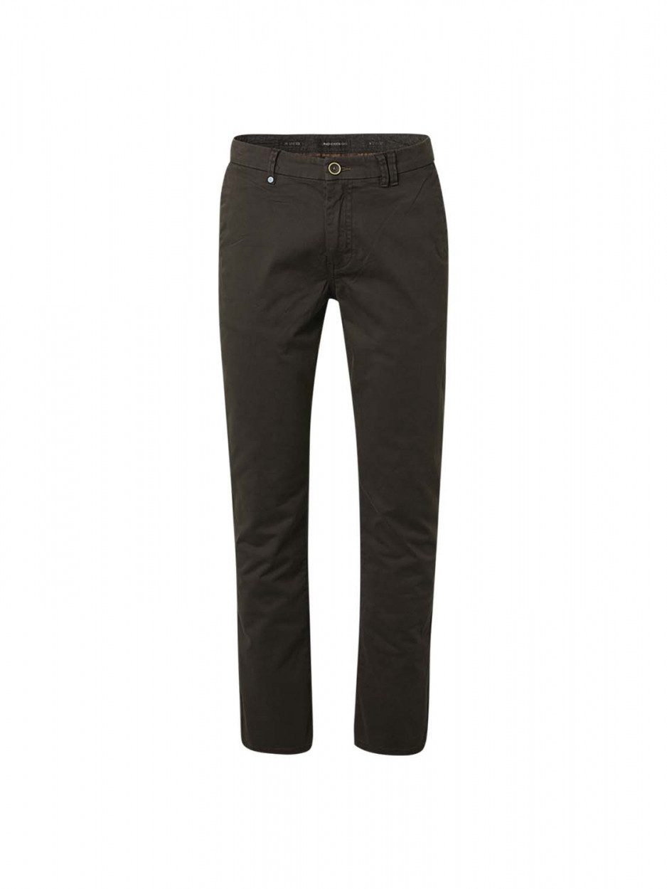 NO EXCESS Chinohose Pants Chino Garment Dyed Stretch Responsible Choice Coffee