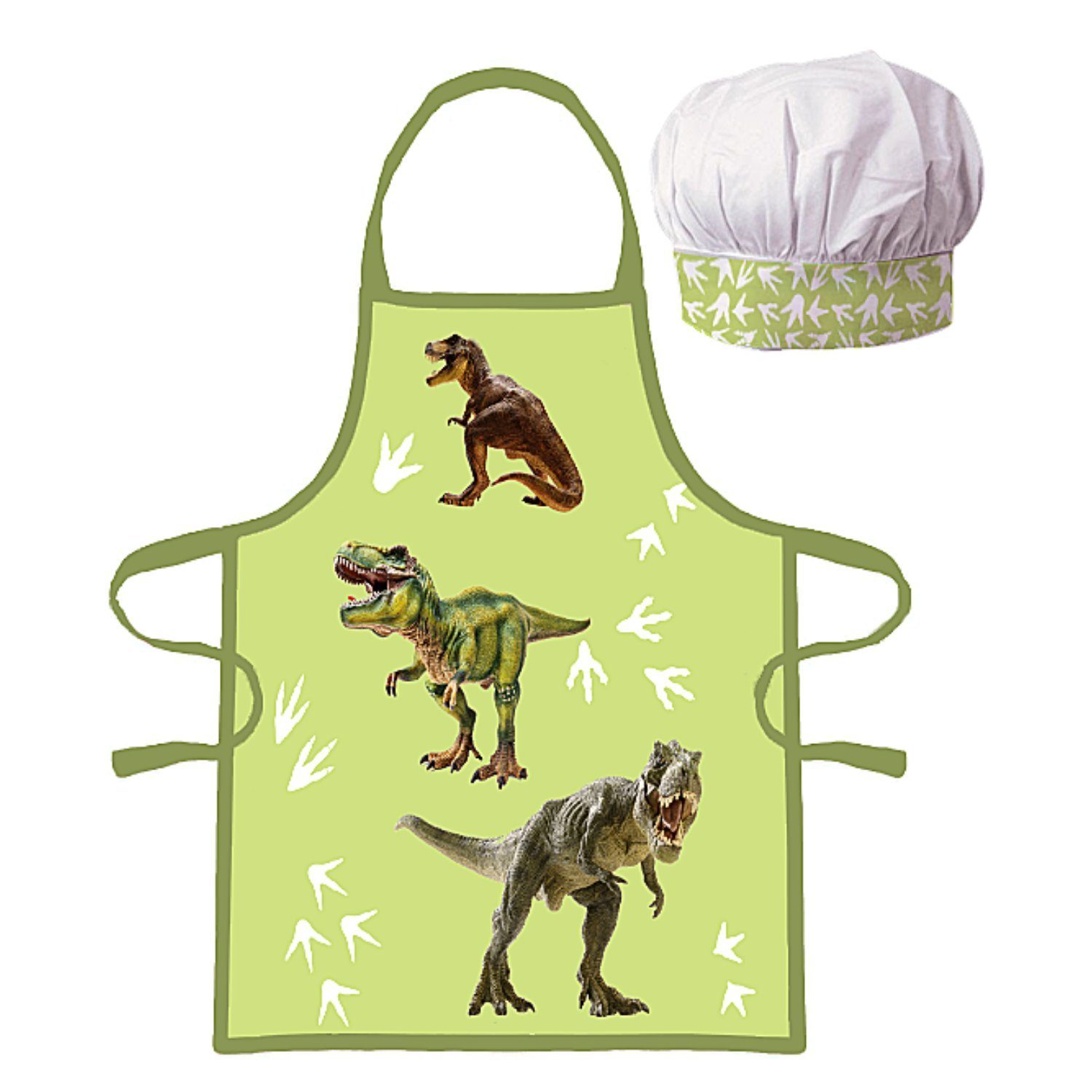 BrandMac Kochschürze Dinosaur T-REX, (2-tlg), Kinder Koch-Set 2 tlg. Backsc günstig online kaufen