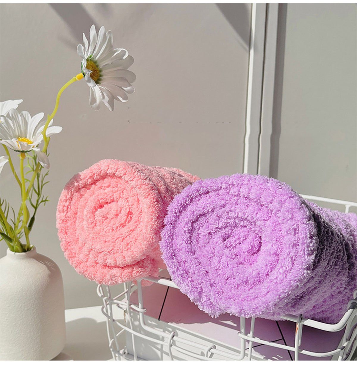 Knopf, Handtuch Handtuch CTGtree mit Turban Microfaser Haarturban, Duschtücher
