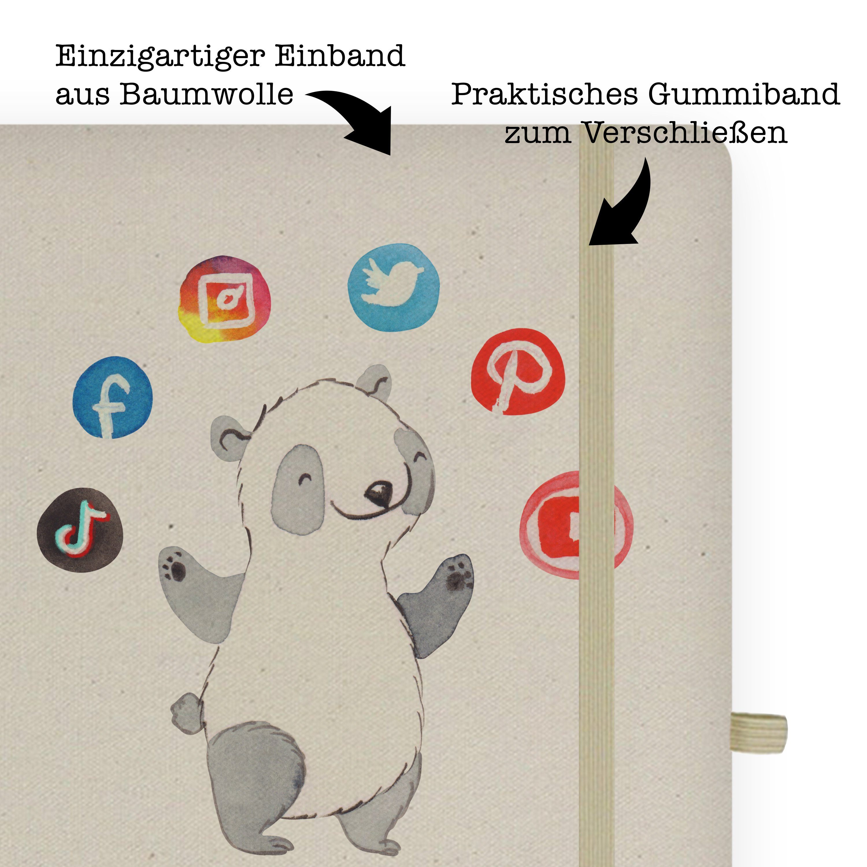 Notizbuch Social Panda Panda Manager mit & - - Herz Media Mrs. Mr. S Mrs. Mr. Dankeschön, & Transparent Geschenk,