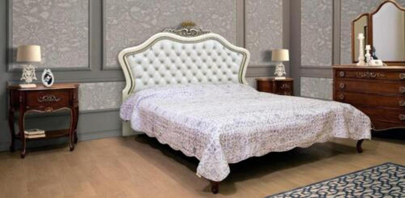 JVmoebel Bett, Doppelbett Betten Vaccari Massivholz Möbel Schlafzimmer