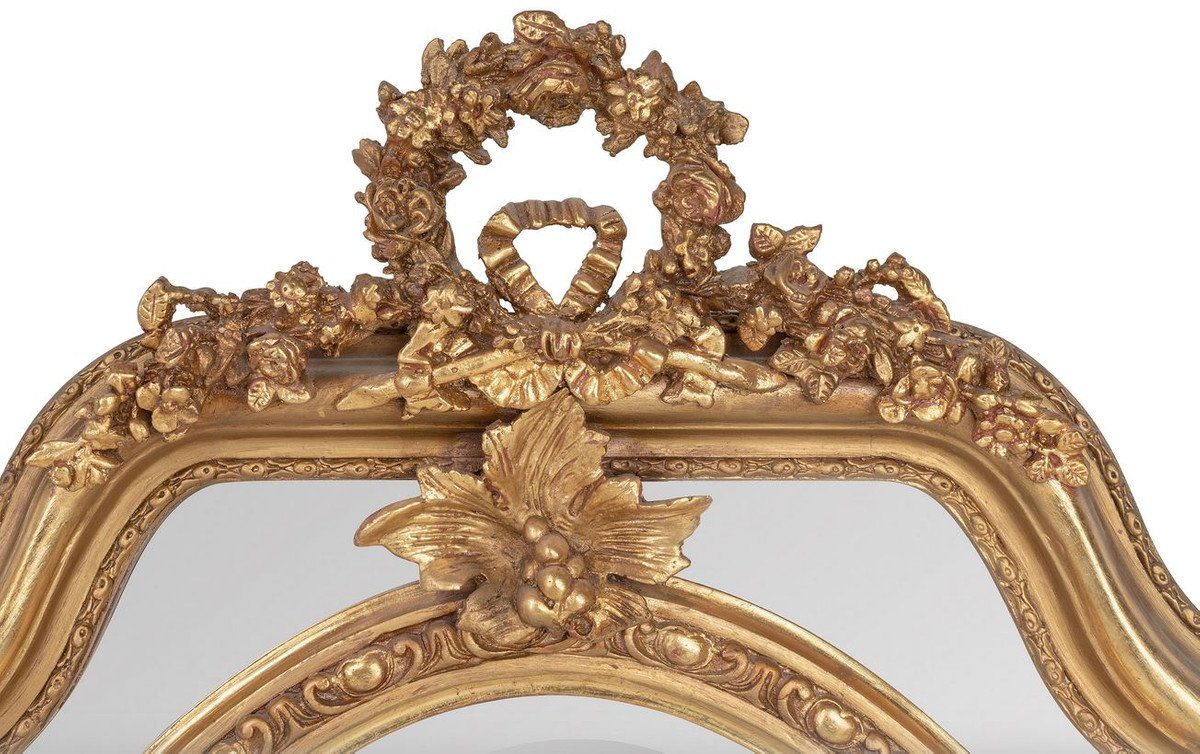 Gold Antik 120 Stil Padrino Barock Wandspiegel cm Spiegel x - Wohnzimmermöbel Casa 90 H Barockspiegel