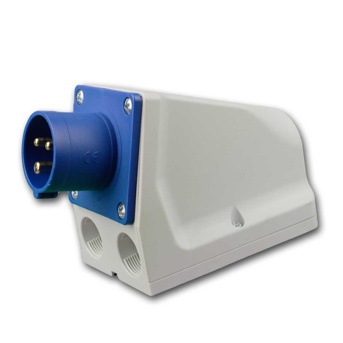 ABL CEE-Stecker CEE Wandgerätestecker 230V/16A blau 3-polig, IP44