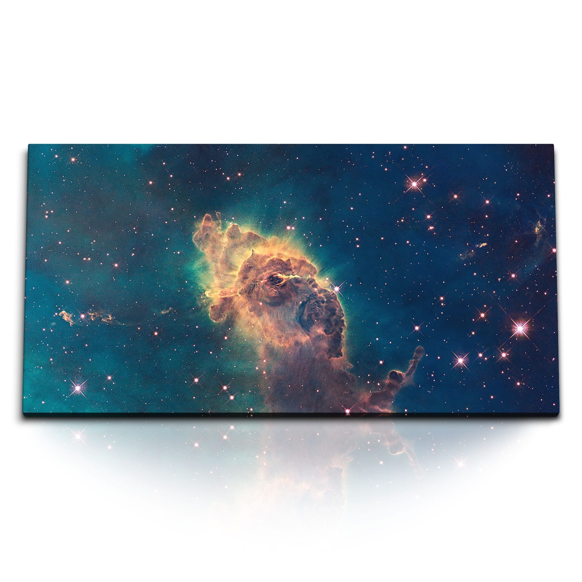 Leinwandbild Kunstdruck Bilder 120x60cm Nebula Weltall Sterne Galaxie Astrologie Su