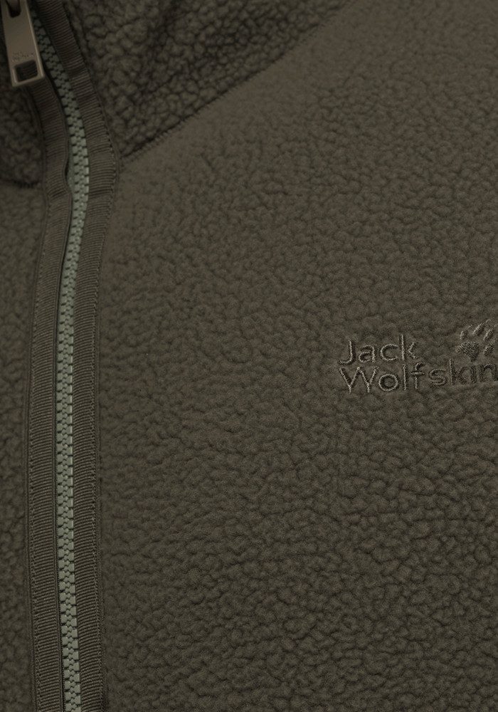 Jack Wolfskin Fleecejacke LITE CURL FZ M Atmungsaktiv, leicht, Übergangsjacke