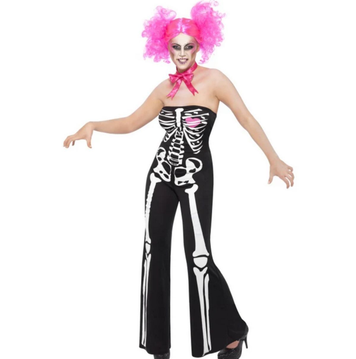 Smiffys Hexen-Kostüm Kostüm Lady Skelette Gr.S