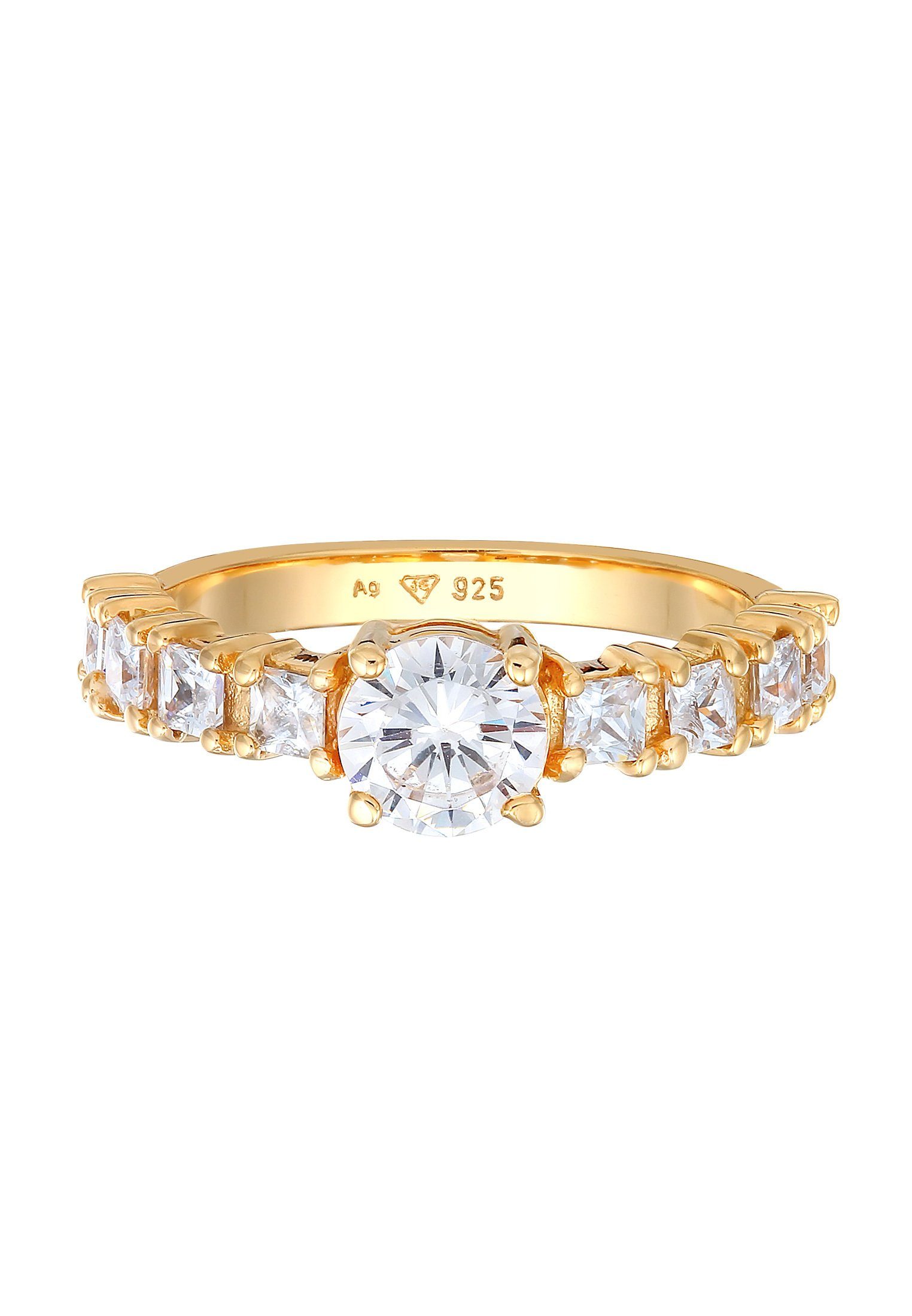 Gold Eternity Fingerring Silber 925 Zirkonia Elli Verlobung