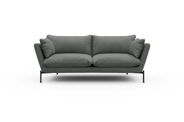 moebelfaktor Sofa Anton PREMIUM 2-Sitzer, schräg gestellte Armlehnen, hoher günstig online kaufen