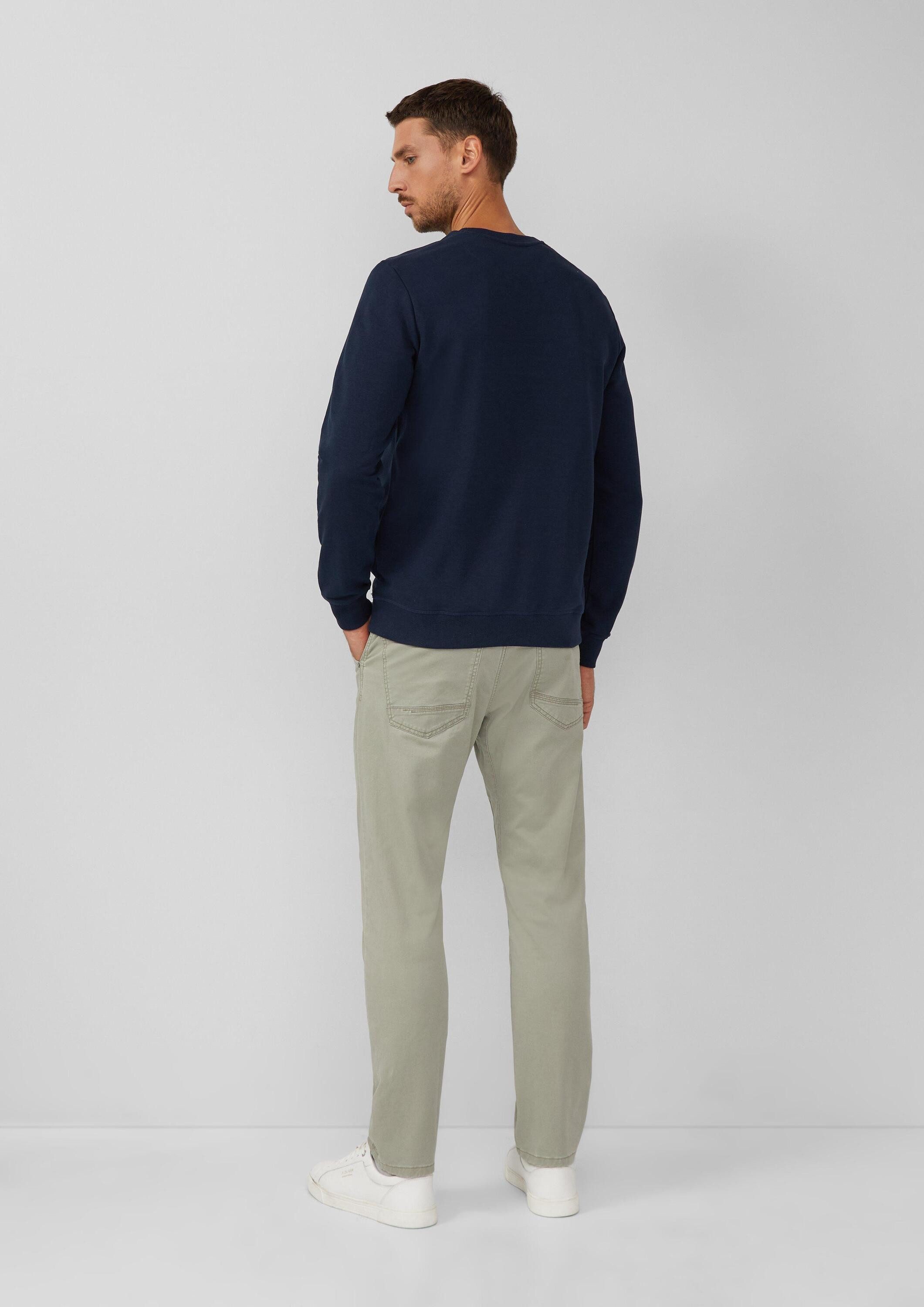 s.Oliver Sweatshirt Sweatshirt Weiches Sweatshirt aus Baumwollmix mit Crew Neck