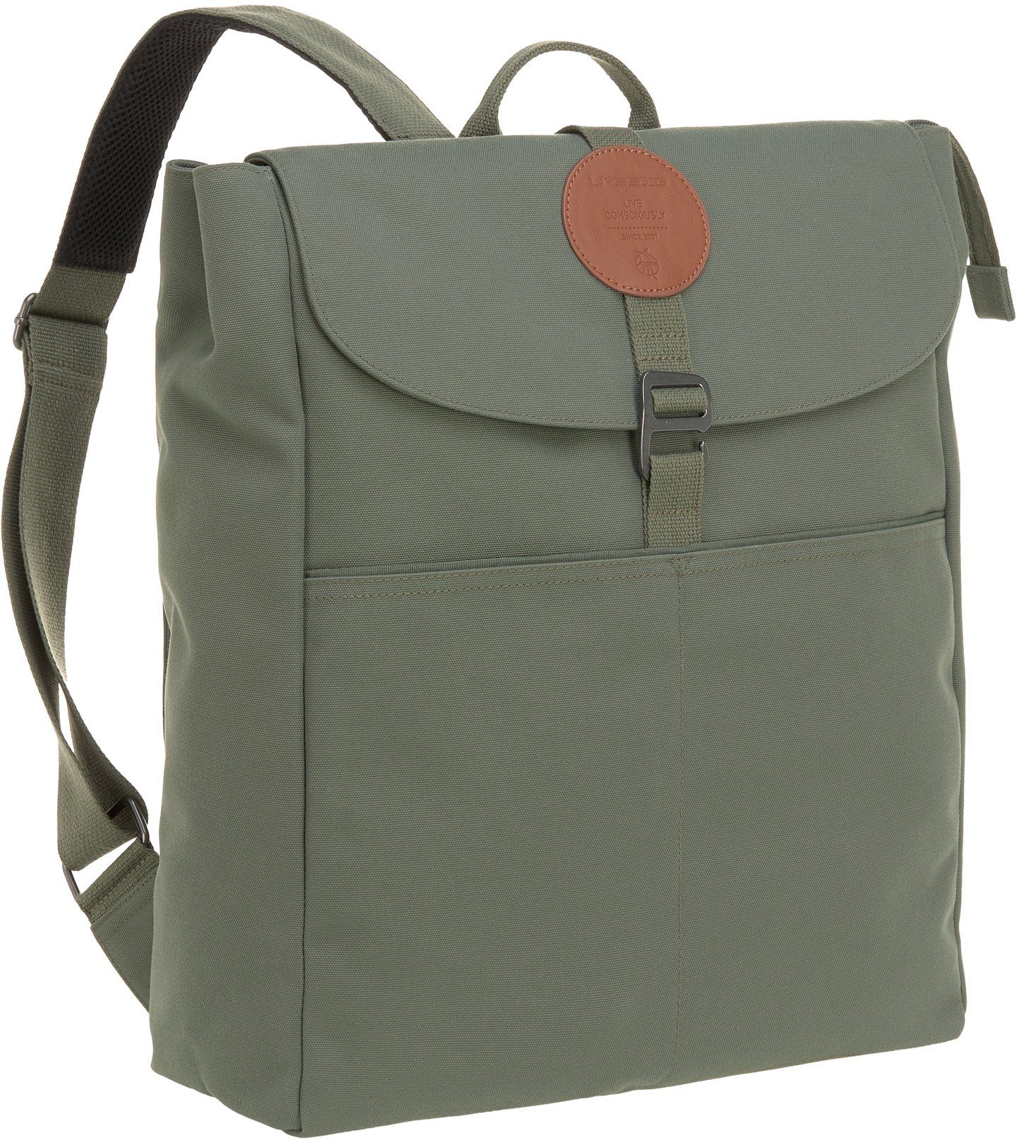 LÄSSIG Wickelrucksack Green Label, Adventure, live, PETA-approved vegan; zum Teil aus recyceltem Material