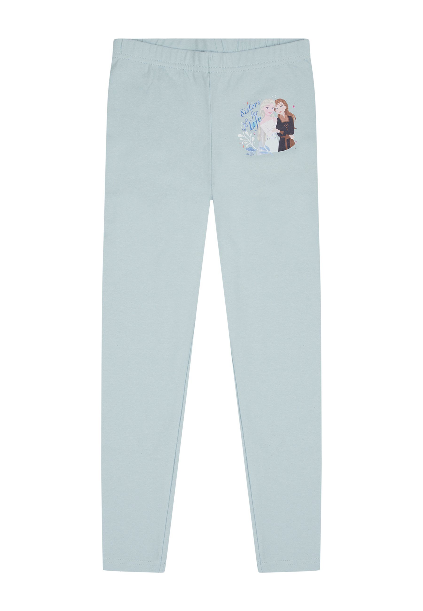 ONOMATO! Leggings Frozen - Die Eiskönigin Anna und Elsa Mädchen Leggings 2er Pack Doppelpack