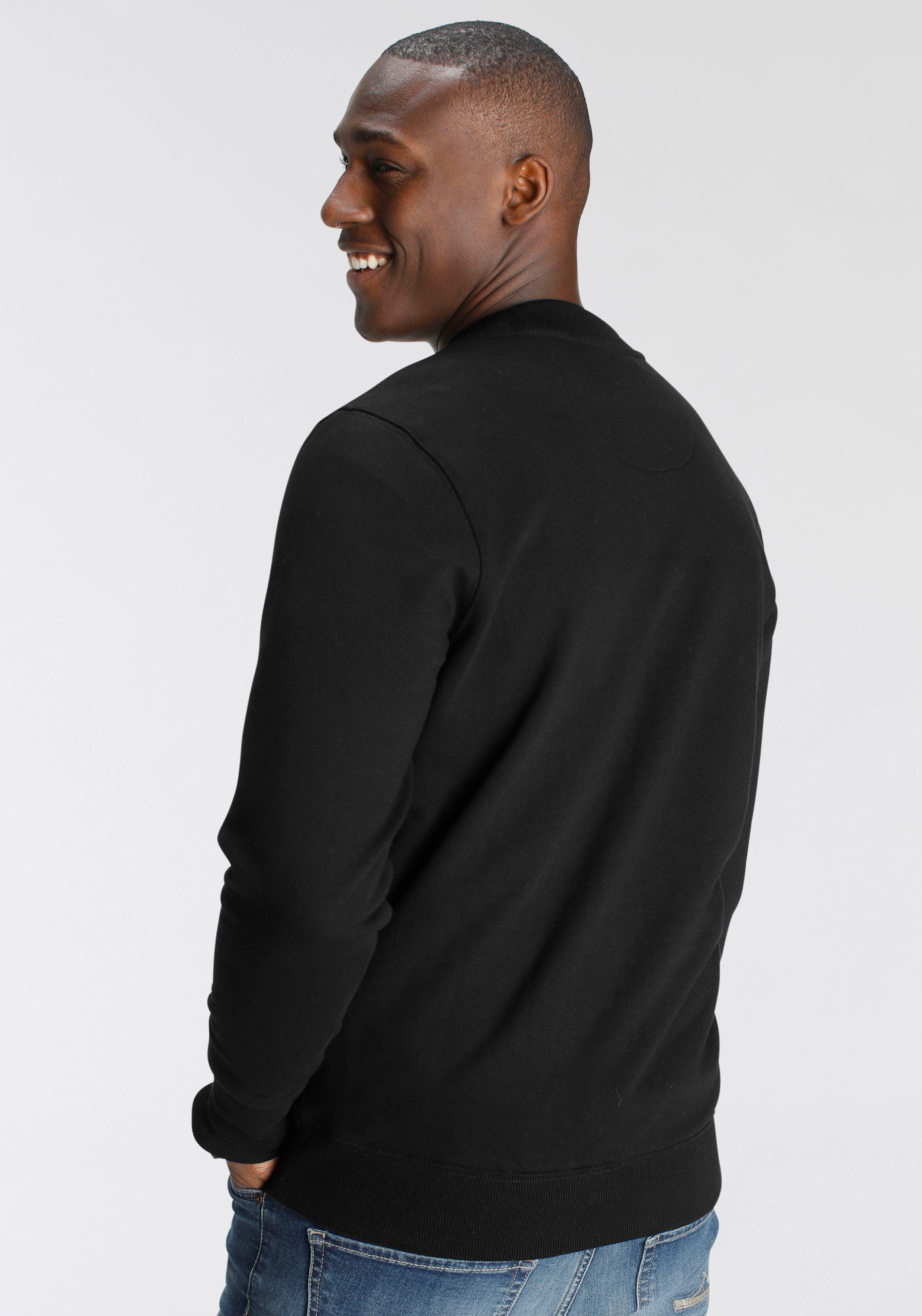 DELMAO Sweatshirt Langarm, Regular Fit, unifarben, Basic-Stil