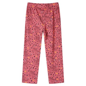 vidaXL Pyjama Kinderpyjama mit Langen Ärmeln Altrosa 92