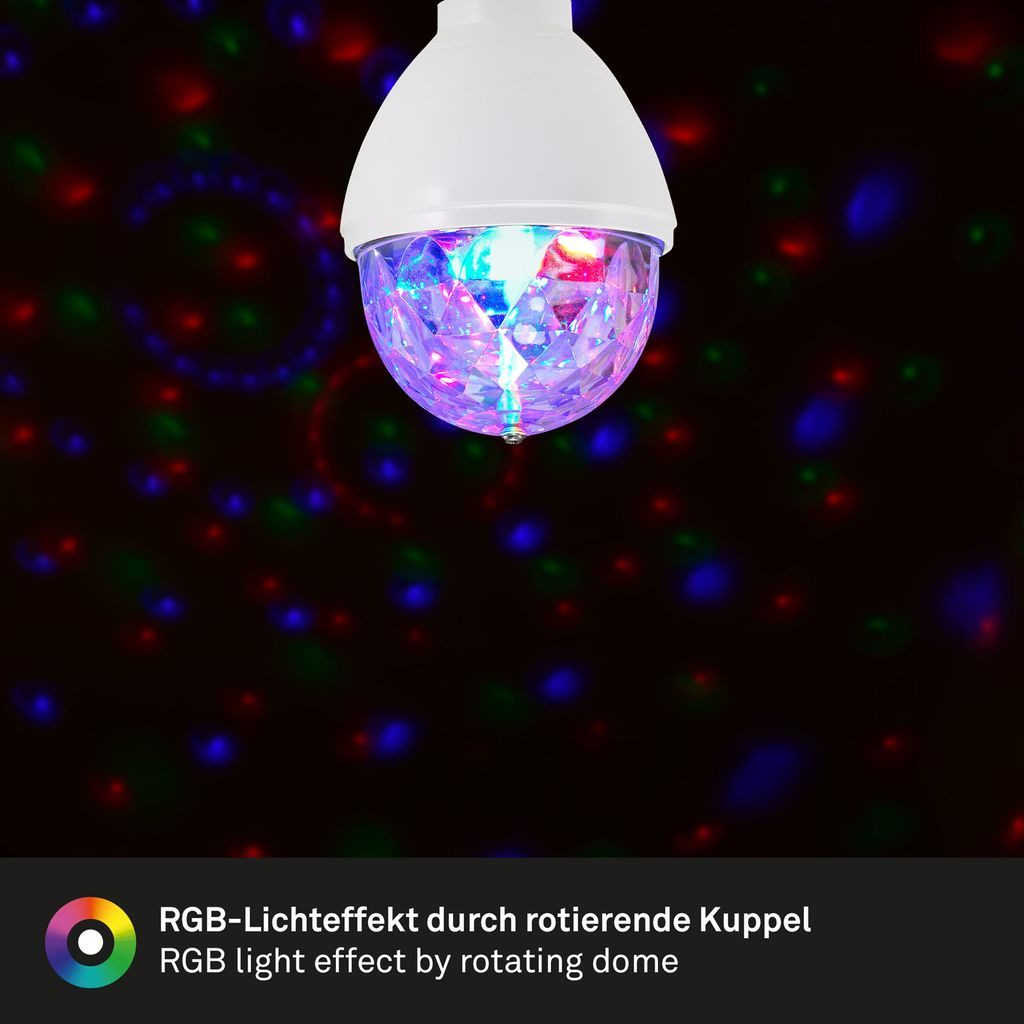 Briloner Leuchten LED-Leuchtmittel 0528003, E27, RGB - Farbwechsler
