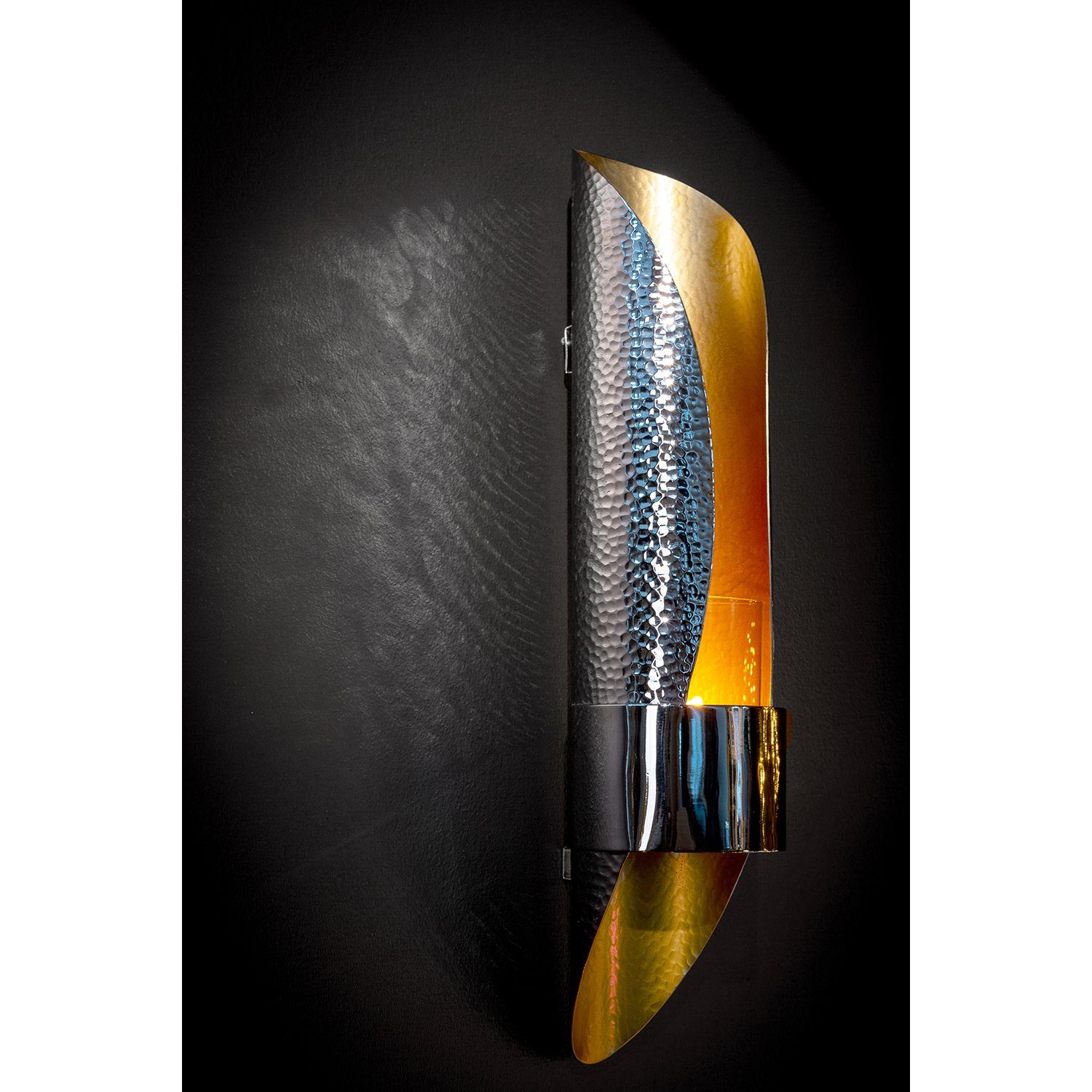 Fink Wandkerzenhalter MUSETTE Wandleuchter - H. 49,5cm x D. 11cm - silber - günstig online kaufen