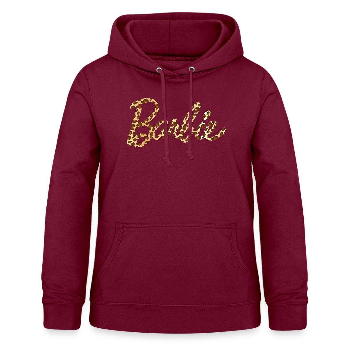 Spreadshirt Hoodie Barbie Leo-Print Logo Damen Hoodie (1-tlg)