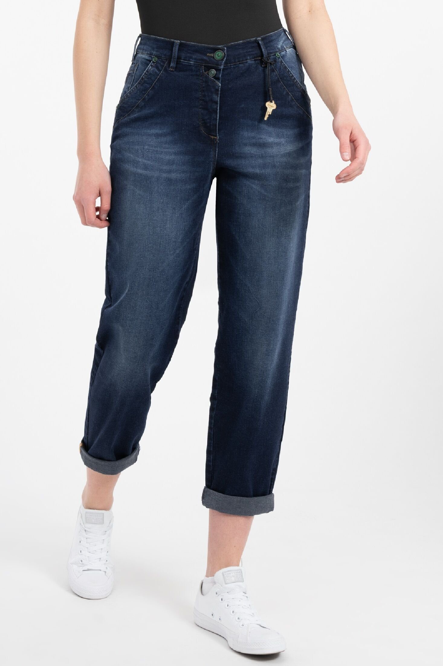 Relax-fit-Jeans ALLEGRA Pants DEEP-BLUE Recover